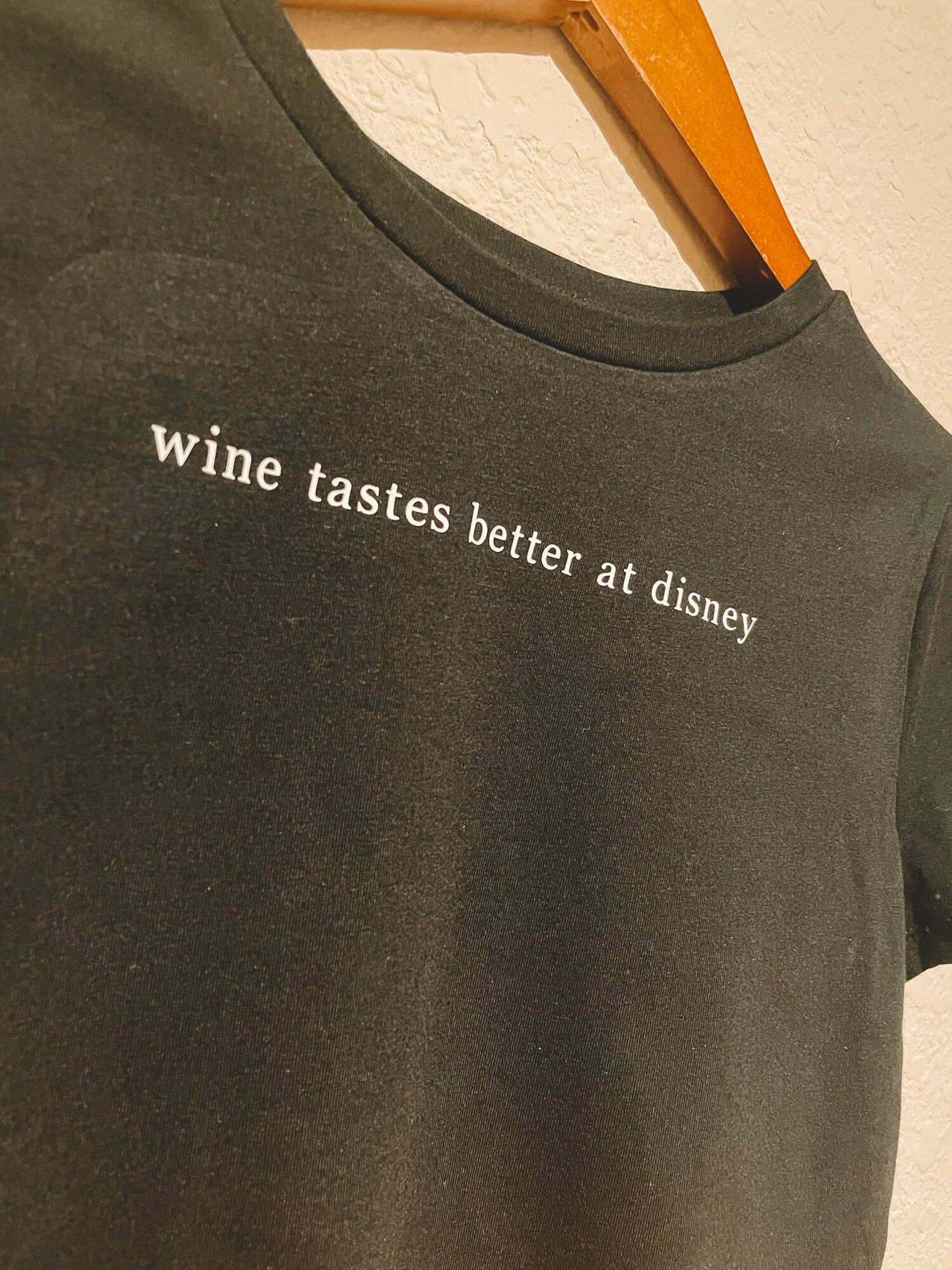 Wine Tastes Better at Disney Crop Top Etsy