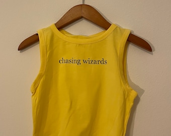 Chasing Wizards crop tank
