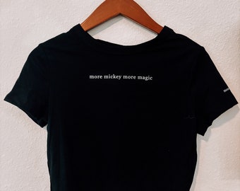 Camiseta o top corto Más Mickey más magia