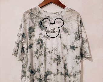 oh Mickey embroidered oversized tee