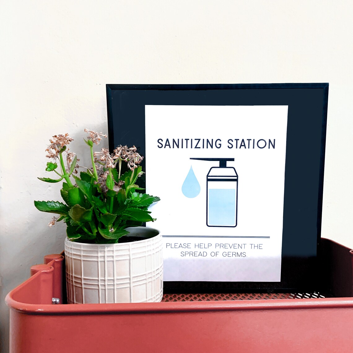Sanitation Station Instant Download Printable Sign 8.5X11 JPG Etsy