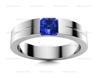 Beautiful Tanzanite Ring, Handmade Jewelry, 925 Silver Ring, Art Dco Statement Ring, Wedding Promise Ring For Men, Anniversary Gift Ring