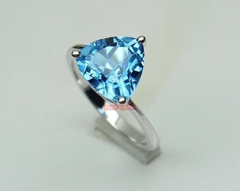 ANILLO TOPACIO AZUL, PLATA 925 MM. - 790060 TA