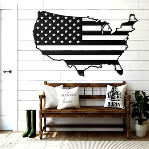 MAPPA IN METALLO DEGLI USA, Mappa dell'America, Grande mappa in metallo, Arazzi, Arte murale patriottica, Bandiera americana, Decorazione degli Stati Uniti, Decorazione murale degli Stati Uniti, Miglior regalo