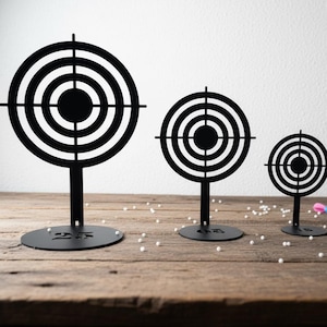 Elite 4 Pack Airsoft Target, Weatherproof Steel Targets for Outdoor Shooting Practice, Unbreakable & Long-Lasting, Nerf Target