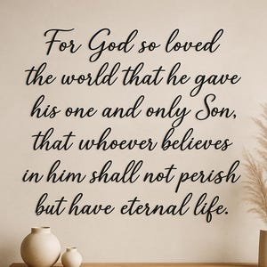 Citas cursivas personalizadas para pared de metal: versículos, salmos, citas, texto personalizado, letras de canciones, frases motivacionales y escrituras.