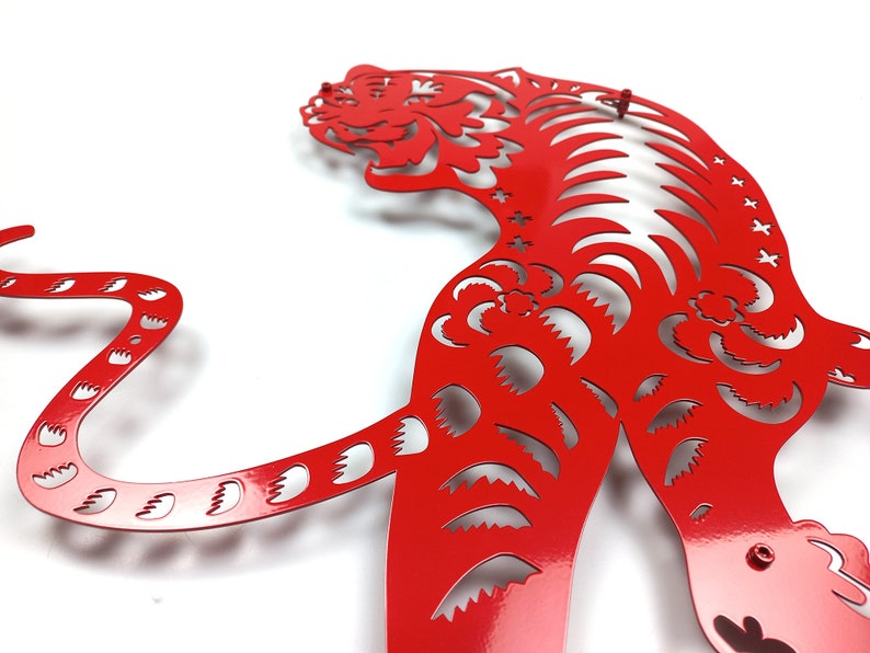 CHINESE DRAGON and TIGER Metal Wall Art Chinese Tiger Year Etsy Ireland