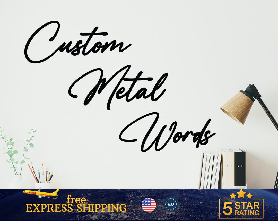 Custom Metal Letters, Metal Indoor or Outdoor Words, Home Gift, Custom