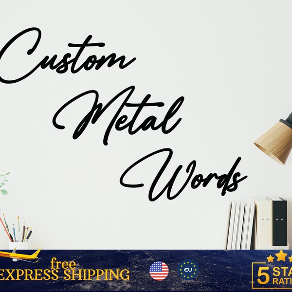 Custom Metal Letters - Etsy