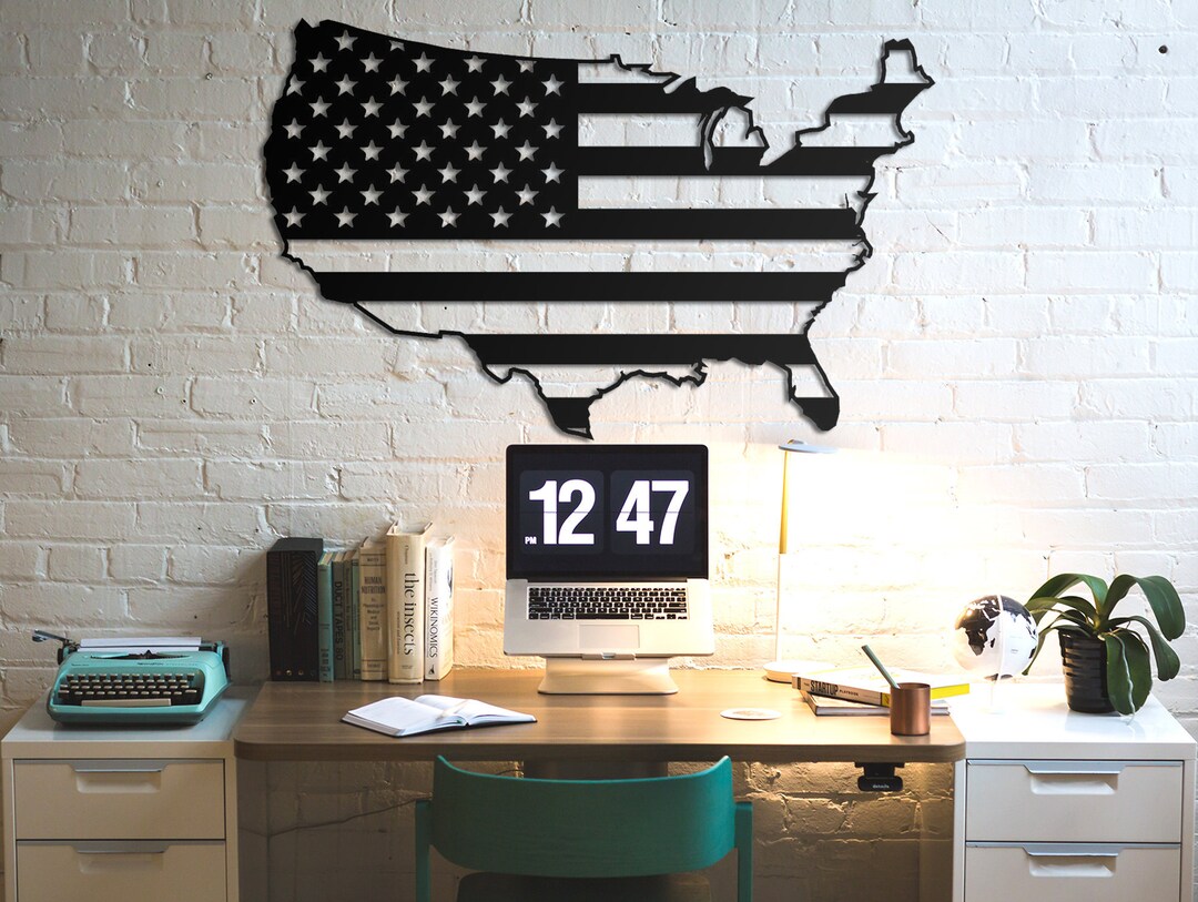 USA METAL MAP, America Map, Big Metal Map, Wall Hangings, Wall Art