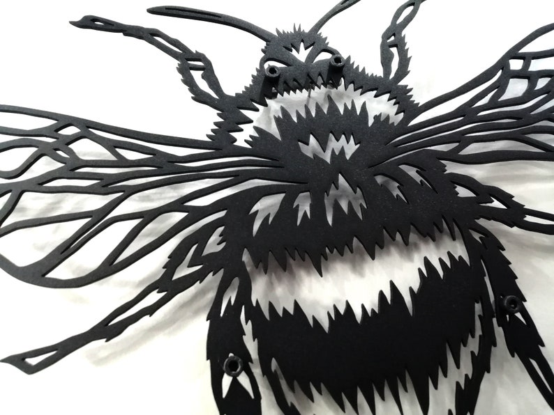 BUMBLE BEE Metal Wall Art Wall Decoration Living Room Etsy