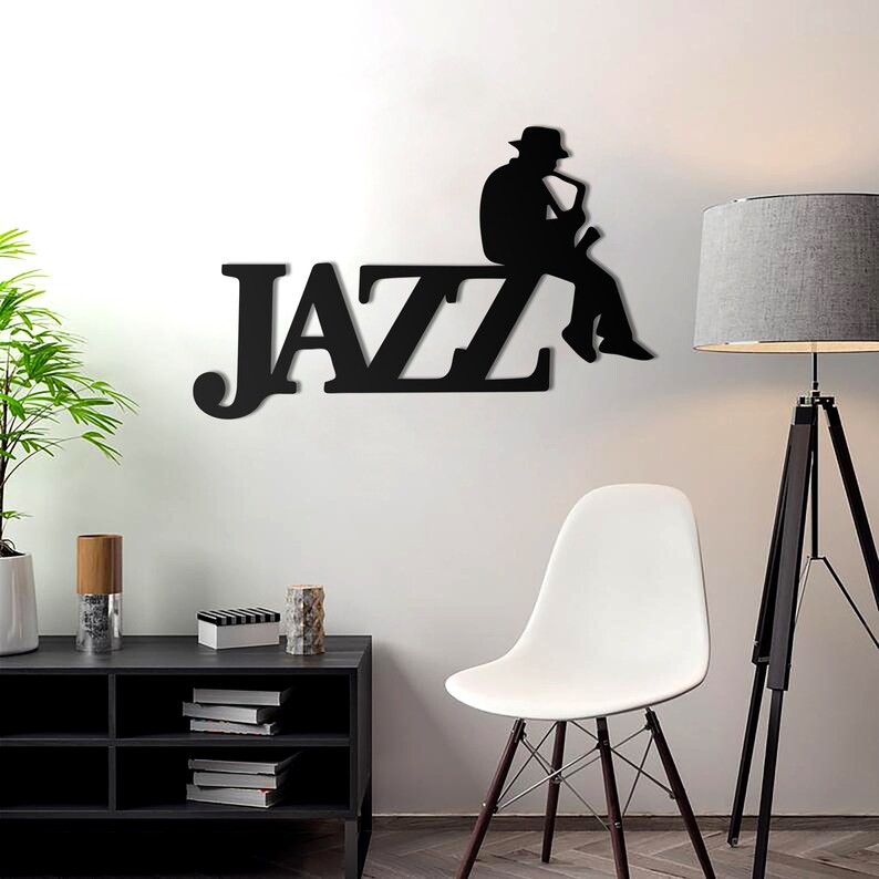JAZZ WALL ART Jazz Music Metal Wall Decor Musician Gift Etsy