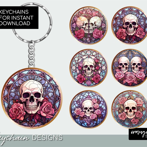 Stained Glass Skeleton Key Etsy