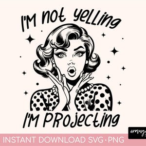 Retro Housewife SVG Bundle - Funny Sarcastic Quotes - Trendy 1950s Vintage Woman SVG, 20 Pop Art Designs for Crafts - Digital Download