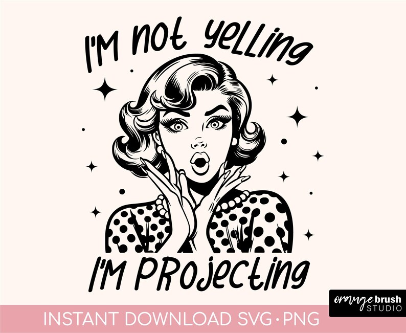 Retro Housewife SVG Bundle - Funny Sarcastic Quotes - Trendy 1950s Vintage Woman SVG, 20 Pop Art Designs for Crafts - Digital Download