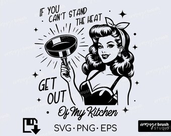 Sassy Retro Housewife SVG File, Trendy T-Shirt Design, Funny Sarcastic Quote, Vintage 1950s Woman SVG PNG for Crafts - Digital Download
