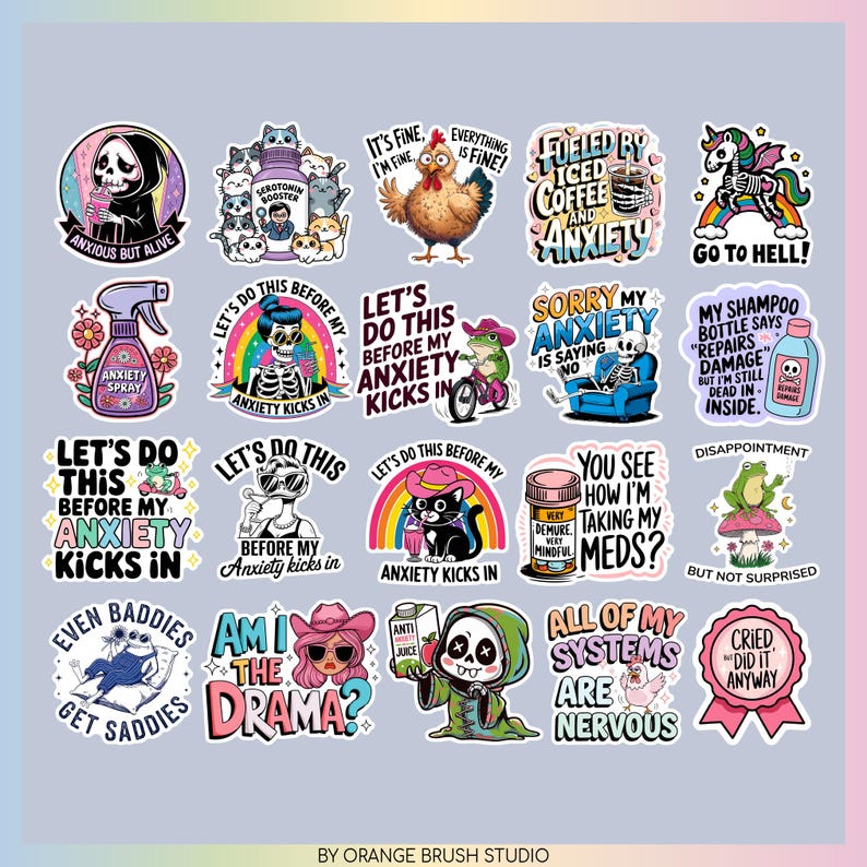 Funny Sarcastic Printable Stickers PNG Bundle. Sarcastic Quotes PNG Stickers, Adult Humor Sassy Print Then Cut Stickers - Digital Download