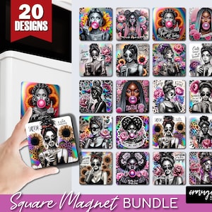 Sassy Girl Magnet Sublimation Bundle. Funny Sarcastic Quotes Fridge Magnet Designs for Kitchen Crafts, Sarcastic Magnet - Digital Download