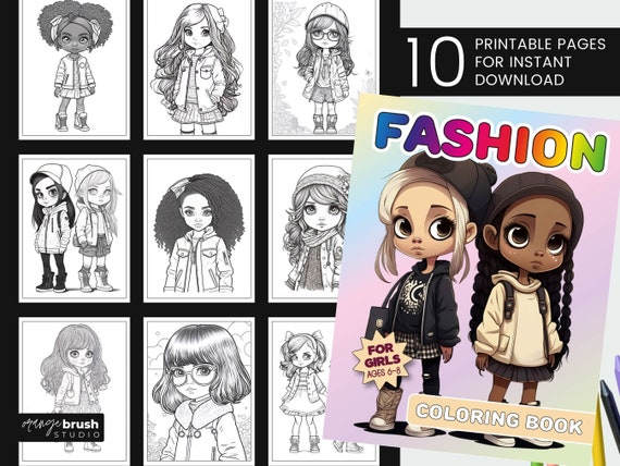 Fashion Coloring Book for Girls 2 (Digital) – Monsoon Publishing USA