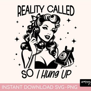 Retro Housewife SVG Bundle - Funny Sarcastic Quotes - Trendy 1950s Vintage Woman SVG, 20 Pop Art Designs for Crafts - Digital Download