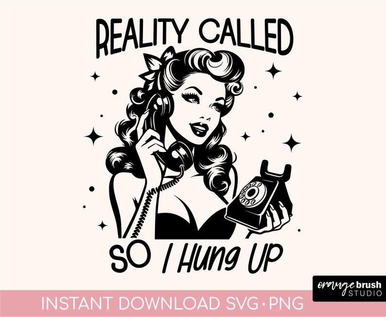 Retro Housewife SVG Bundle - Funny Sarcastic Quotes - Trendy 1950s Vintage Woman SVG, 20 Pop Art Designs for Crafts - Digital Download