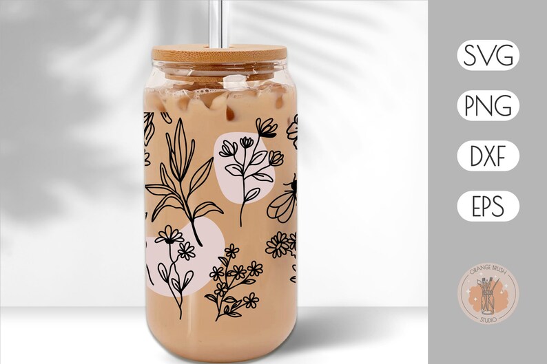 Summer Wildflowers SVG Can Glass Wrap Beer Coffee 16 Oz DIY

Download this Can Glass Wrap to create your own custom Glass Cans or Tumblers! Glass Wrap SVG is compatible with Cricut and Silhouette Cutting Machines.