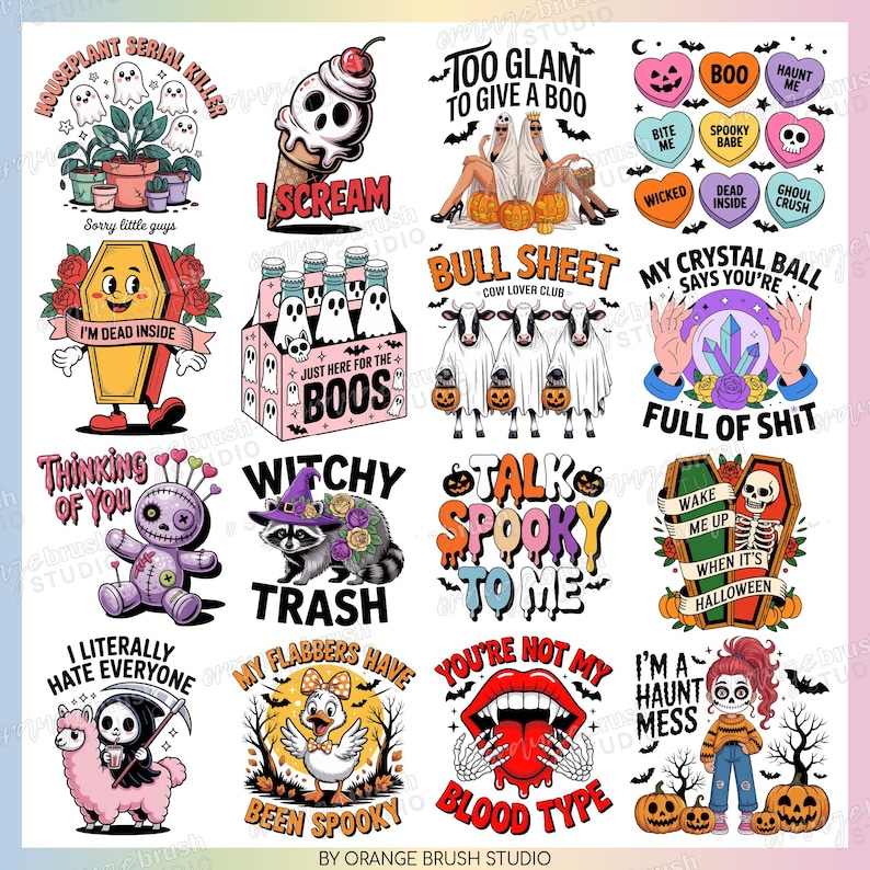 Sarcastic Halloween PNG Bundle, 22 Funny Adult Humor Shirt Designs, Sassy Halloween Quotes, Sarcastic Sublimation Bundle - Digital Download
