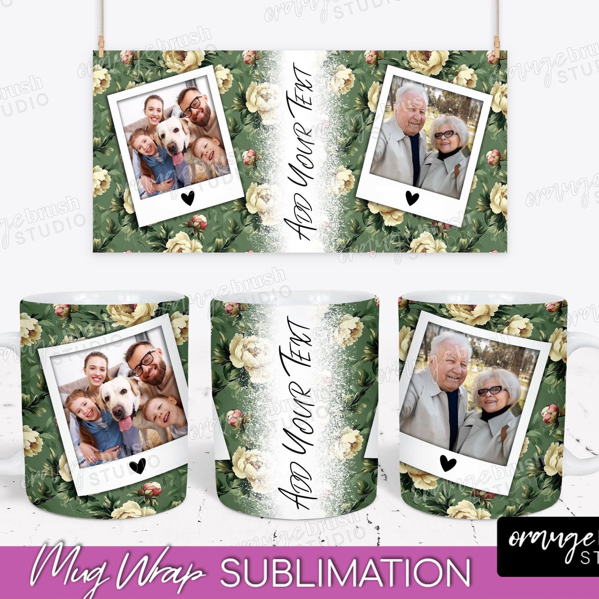 Subli Photo Photo Mug Wrap Bundle, Family Collage Personalized Mug Designs Add Your ...