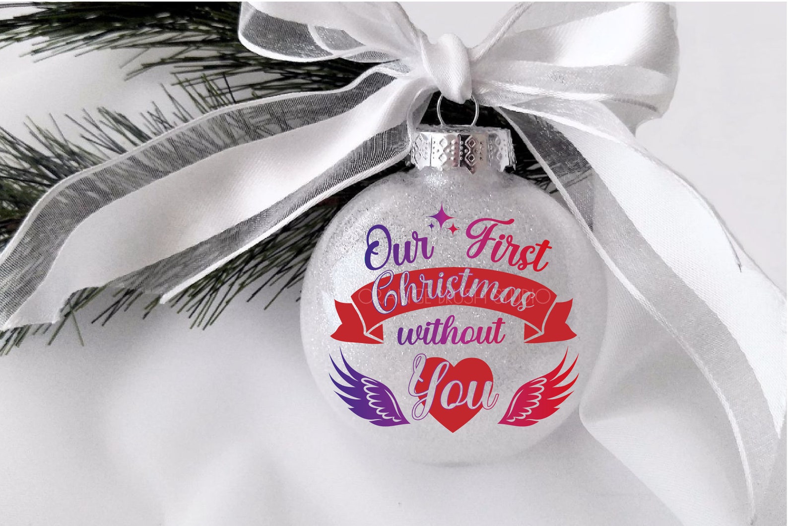 Our First Christmas Without You SVG File for Cricut Memorial Etsy