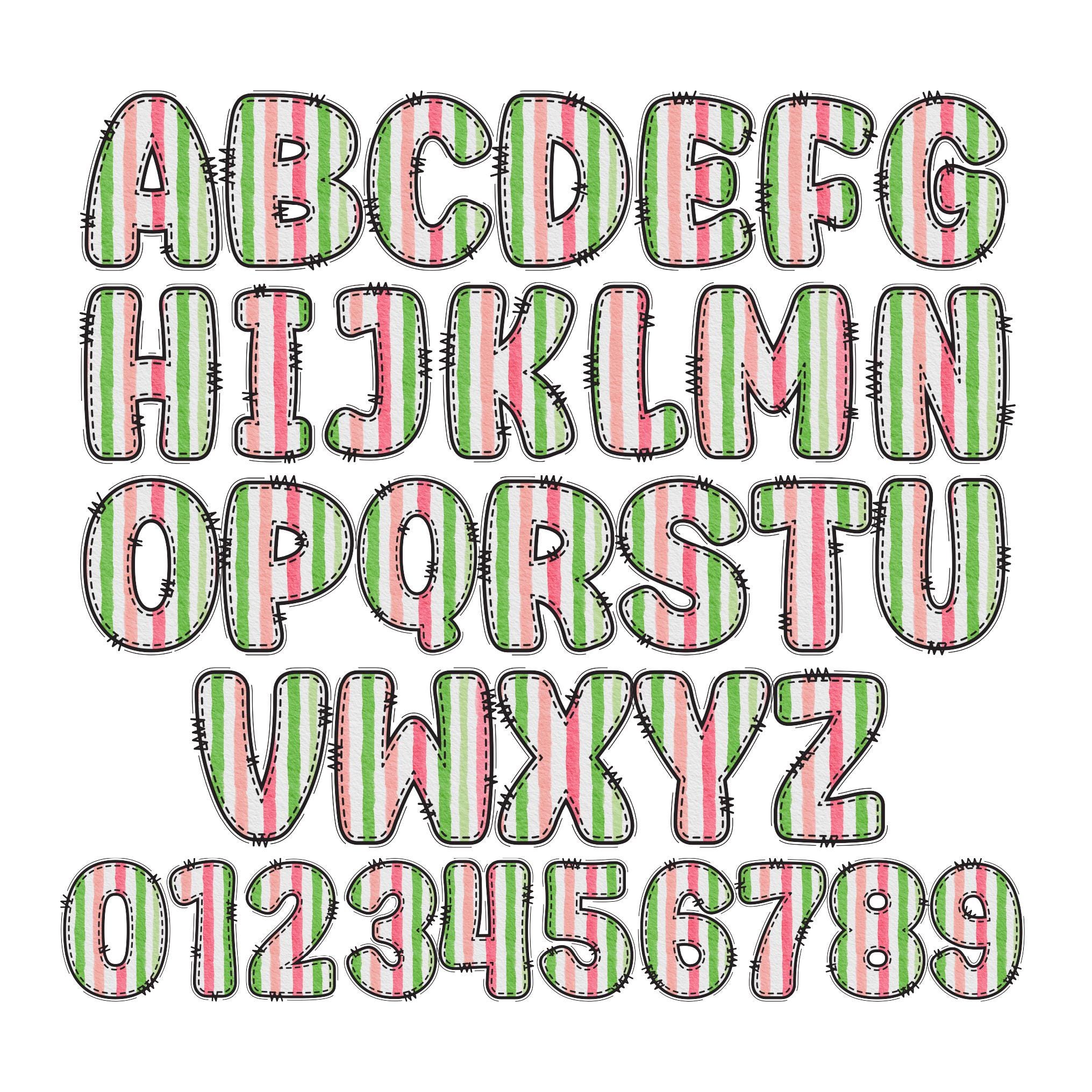 Fruit Letters Clipart, Summer Alphabet PNG Bundle, Letters and Numbers ...