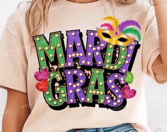 Mardi Gras PNG File, Louisiana Sublimation Shirt Design, Retro Carnival Mask PNG, Fleur De Lis Png, New Orleans PNG - Digital Download
