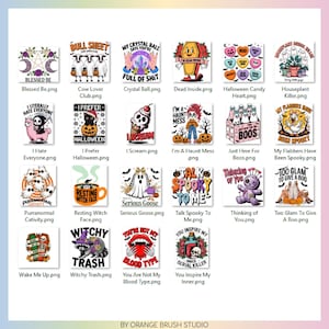 Sarcastic Halloween PNG Bundle, 22 Funny Adult Humor Shirt Designs, Sassy Halloween Quotes, Sarcastic Sublimation Bundle - Digital Download