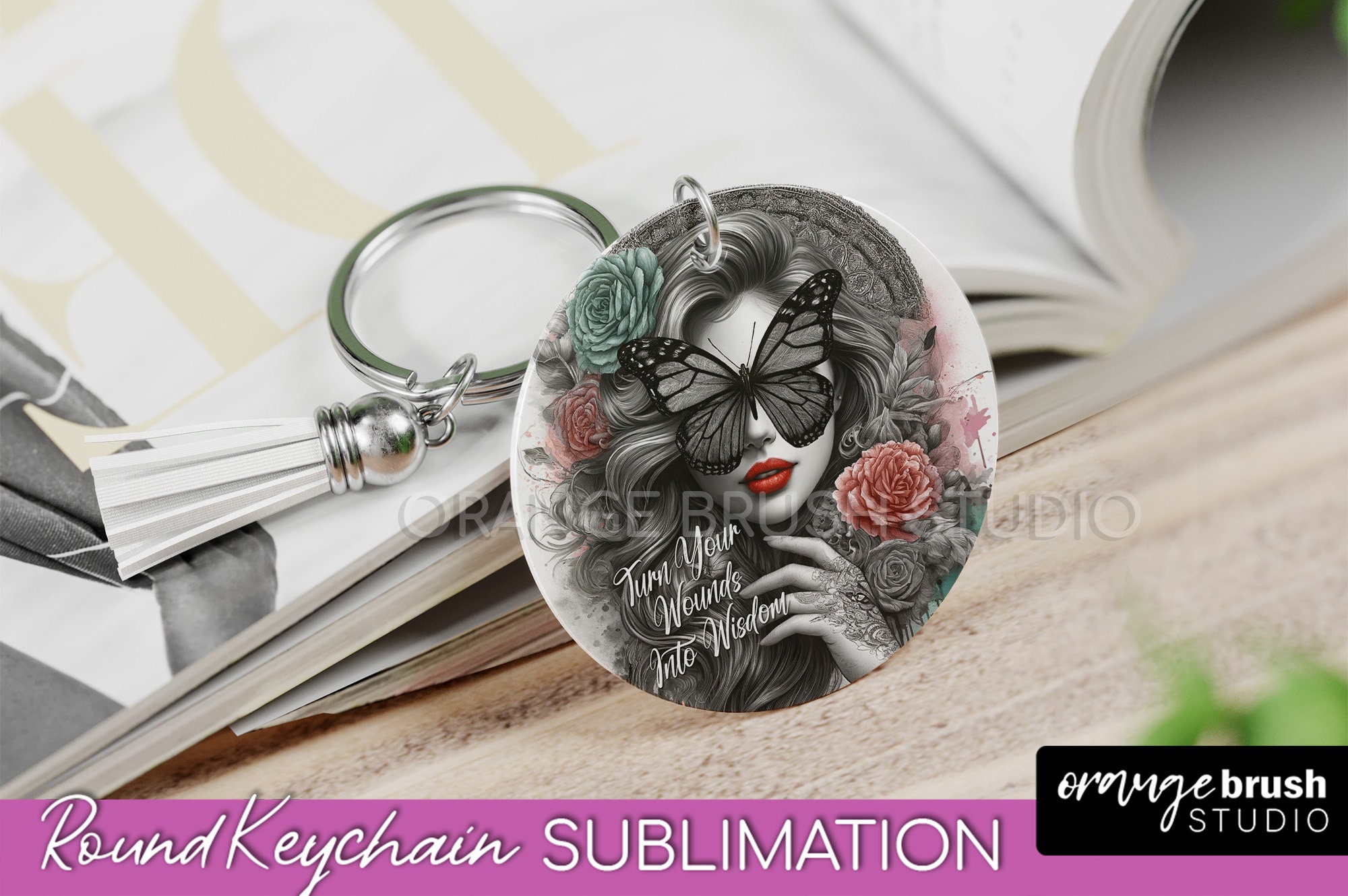 Daily Affirmations Keychain - Keychain Sublimation Bundle. Motivational ...