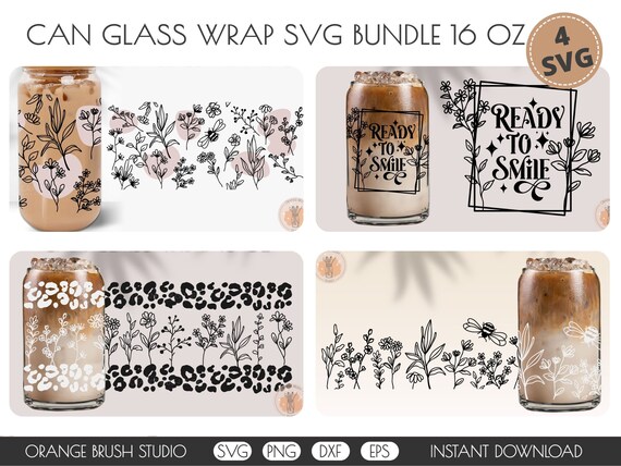 Cute Western- 16oz glass can wrap – Rachel's Essentials