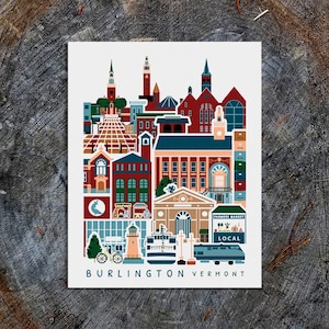 Burlington Vermont Travel Poster
