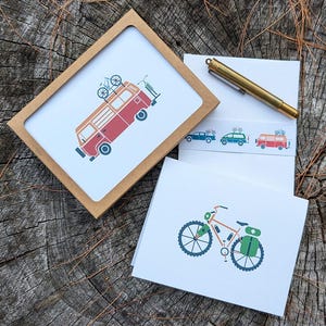 Vélocité | Aventure à vélo | Jeu de cartes de voeux assorties