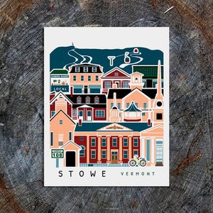 Stowe Vermont Travel Poster