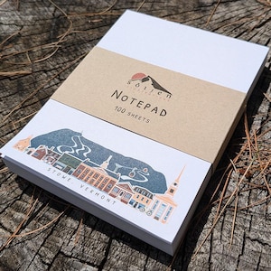 Stowe Vermont Cityscape Notepad