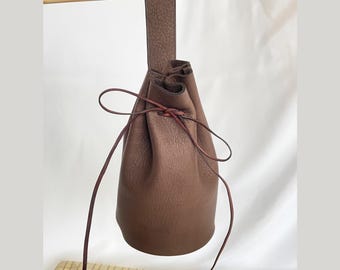 Handmade Leather Belt Pouch – Medieval Roman Tudor Style Coin or Utility Bag for Reenactment or Costume