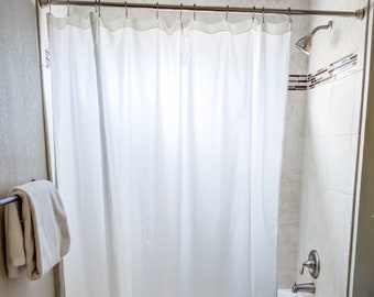 Hemp Organic Cotton Shower Curtain Natural Linen Liner