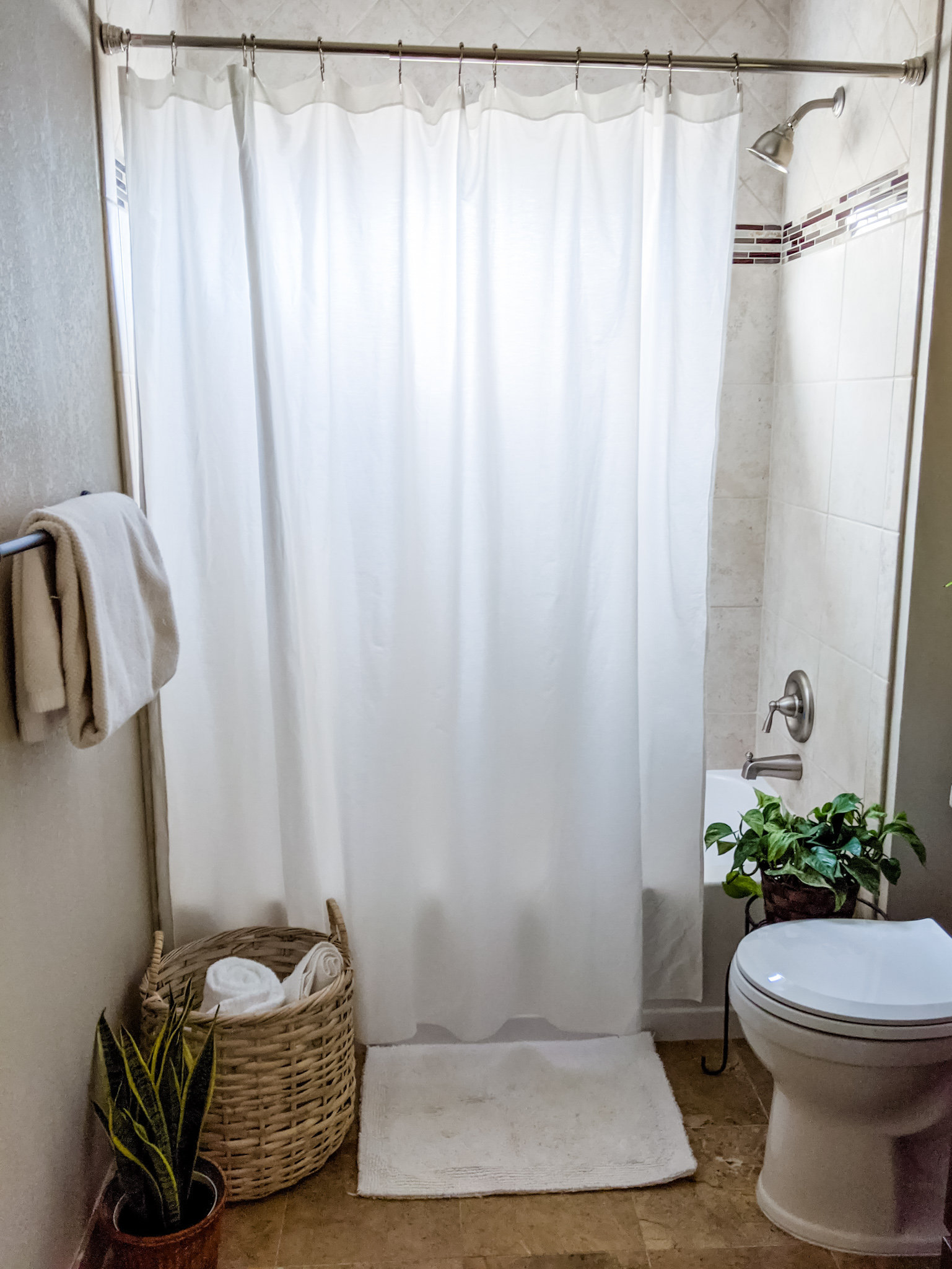 Cotton Shower Curtain No Liner Needed Etsy