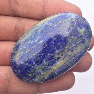 Top Quality Natural Lapis Lazuli PalmStone / Lapis Lazuli Oval Shape  / Lapis Lazuli Oval PalmStone  / 61x38x16  mm./ 328.90 Ct. / A - 45