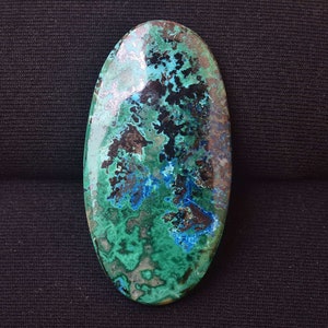 Natural Azurite Chrysocolla Cabochon Top Quality Rare Azurite Chrysocolla Jewellery Making Oval Shape Gemstone 47x25x5 MM... 67.95 Ct. A -93