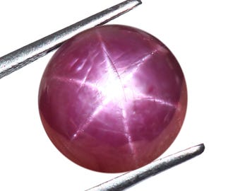 Natural Star Ruby Round Cabochon 9.25 Ct AAA Gemstone, Jewelry Making Stone