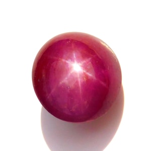 AAA Star Ruby Cabochon: Natural Untreated Gemstone, July Birthstone