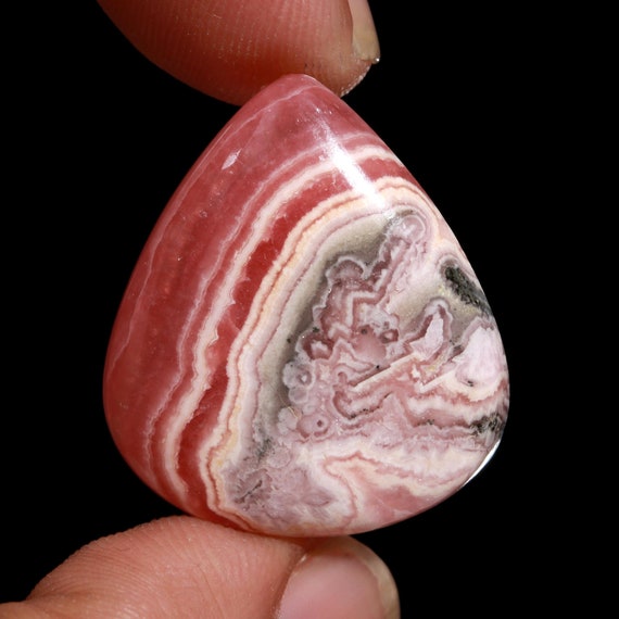 Argentina Pink Rhodochrosite Freeform: Natural Crystal Gemstone