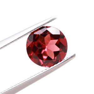 9 MM Round Garnet Cut Gemstone, AAA Quality Red Garnet, Mozambique Mines Garnet, Healing Gemstone, January Birthstone Gemstone For Jewelry