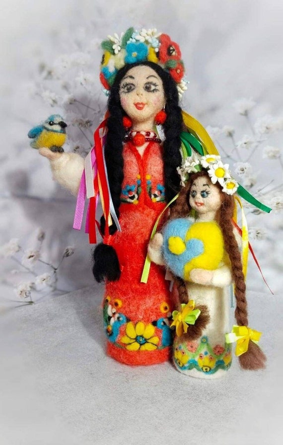 Woolen Dollukrainian Ukrainian Doll Ukrainian Woman - Etsy