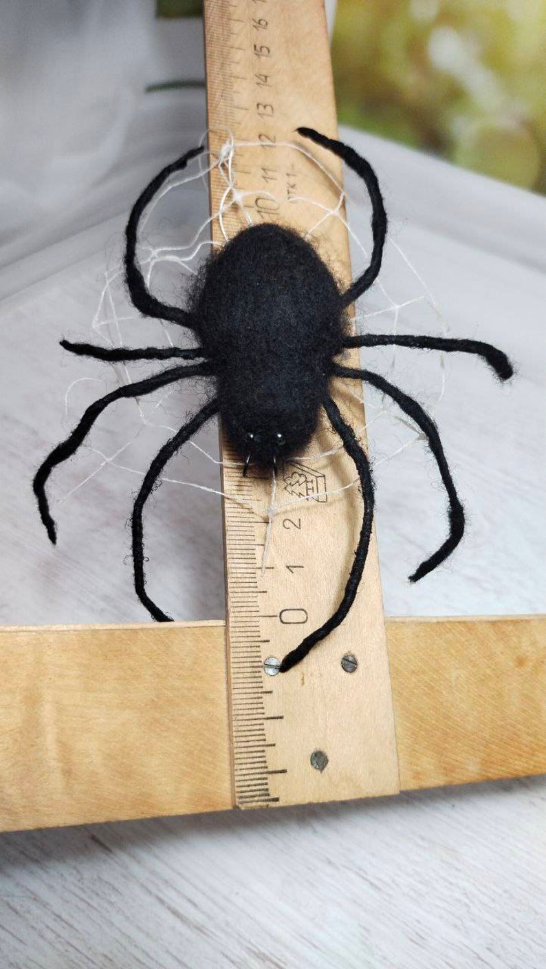 Creative Spider Ruler Woolen Spider, Felted Spider, Halloween Spider, Halloween Decorations ...
