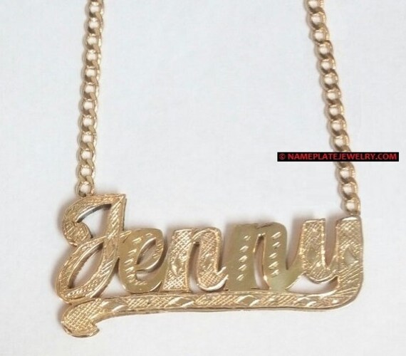 Name necklace cuban best sale link